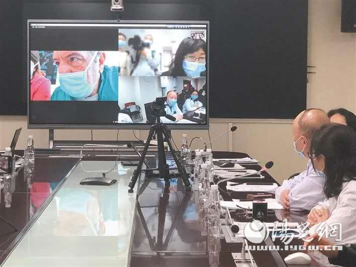 交大一附院医生与意大利医院视频连线 分享救治经验