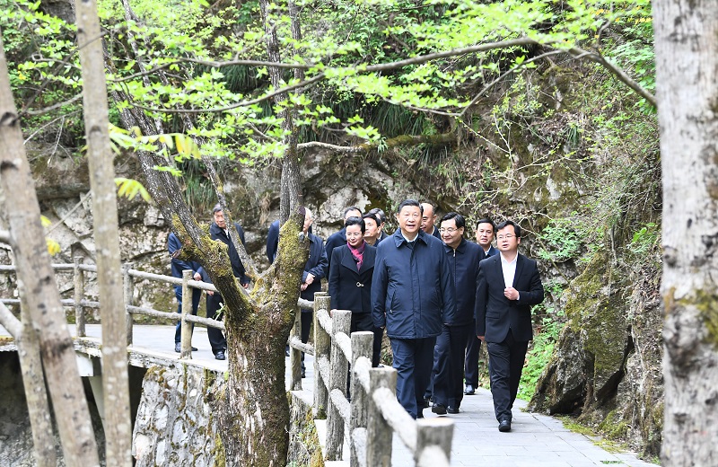 4月20日至23日，中共中央总书记、国家主席、中央军委主席习近平在陕西考察。