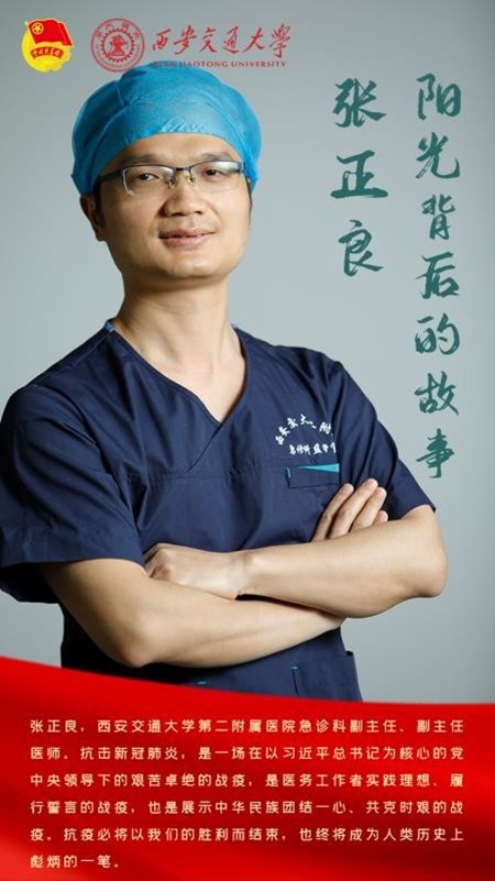 西安交大二附院张正良获第24届“中国青年五四奖章”