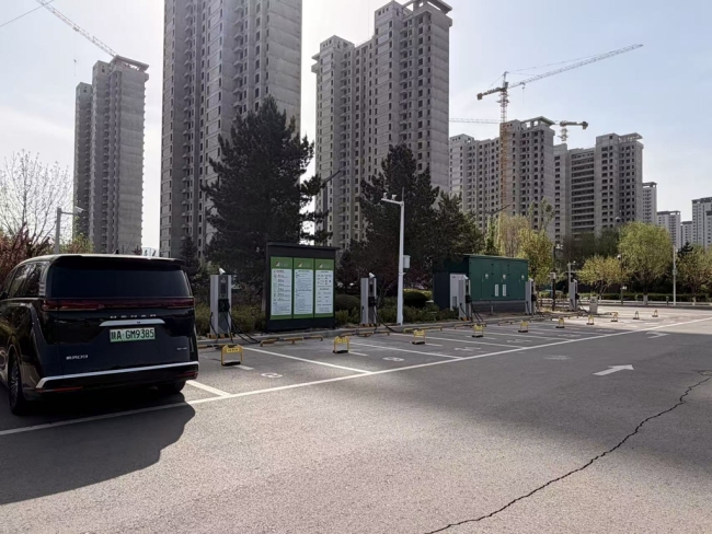 滨河新区新建投用充电站